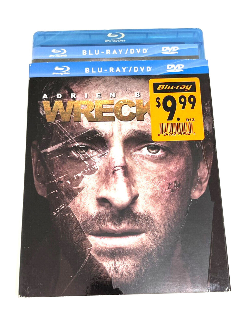 Wrecked Blu-ray / DVD - Adrien Brody - Brand New Sealed
